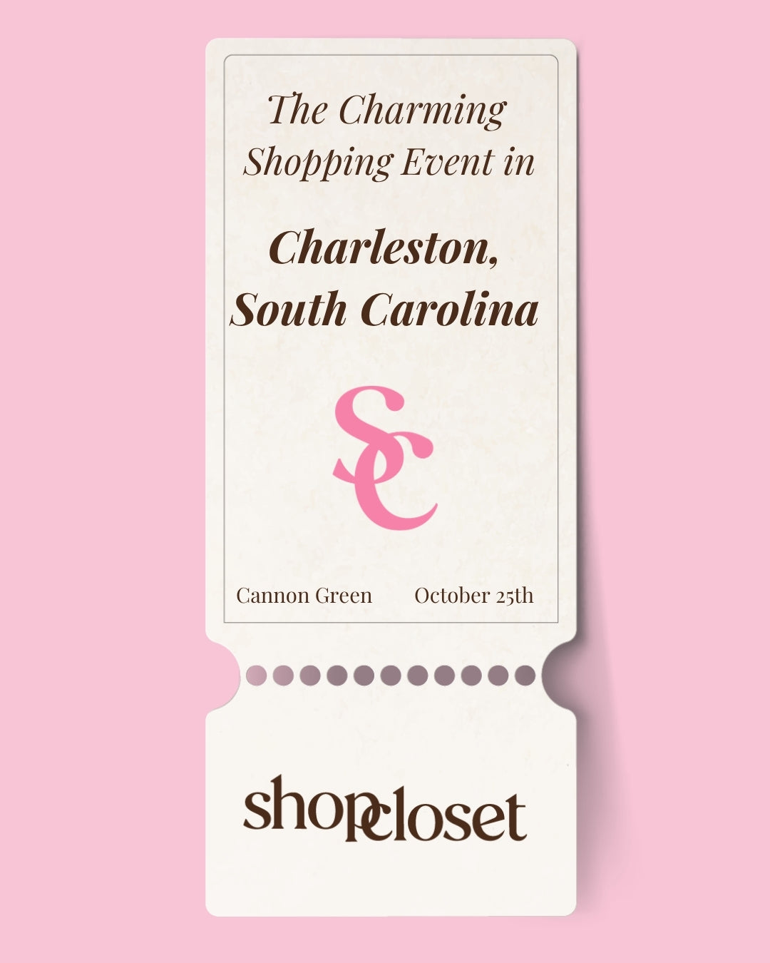 A Very Charming Pop-Up Event | Shop Closet Charleston