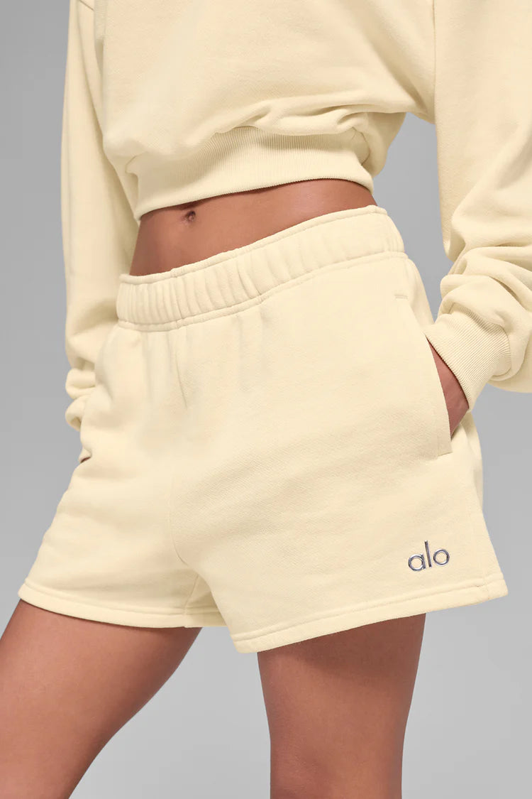 Alo Yellow Lounge Shorts